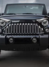American Car Craft Stainless Steel Front Lower Chrome Mesh w/Gladiator Grille Jeep Wrangler JK 2007-2018                                     - ACC-142040 - Image 3