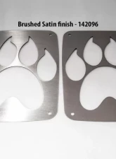 American Car Craft Brushed Satin Stainless Steel Paw Print Tail Light Covers Jeep Wrangler JK | JKU 2007-2018                                     - ACC-142096 - Image 2