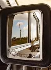 American Car Craft 2Pc Stainless Side View Mirror Trim Jeep Wrangler JK | JKU 2007-2018                                     - ACC-142107 - Image 2