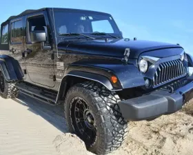 American Car Craft 4Pc Black Carbon Fiber Wrapped Tactical Fender Flares Jeep Wrangler JK | JKU 2007-2018