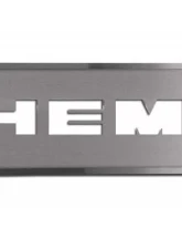 American Car Craft 2Pc Brushed Stainless Steel Door Badge Plate w/HEMI Lettering Dodge Challenger 2008-2014                                     - ACC-151007 - Image 3