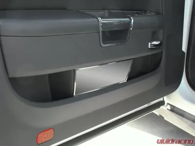 American Car Craft 2Pc Brushed Stainless Steel Door Badge Plate Plain Dodge Challenger 2008-2014 - ACC-151010