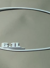 American Car Craft 2Pc Brushed Stainless Steel Side Mirror Trim 6.1L Dodge Challenger 2008-2019                                     - ACC-151016 - Image 2