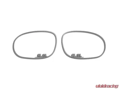 American Car Craft 2Pc Brushed Stainless Steel Side Mirror Trim 6.1L Dodge Challenger 2008-2019 - ACC-151016