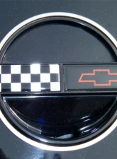 American Car Craft Emblem Trim Rings Polished 2pc Chevrolet Corvette 1984-1990                                     - ACC-022005 - Image 2