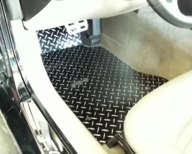 American Car Craft Floor Mat Diamond Plate Yellow Show Mat 2pc Chevrolet Corvette 1999-2004