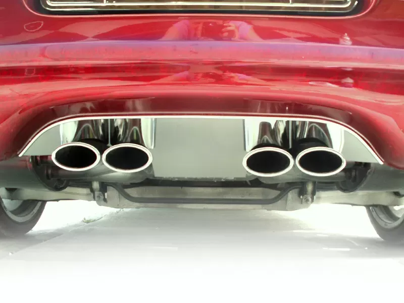 American Car Craft Exhaust Filler Panel Polished Stock Chevrolet Corvette 1997-2004 - ACC-032001