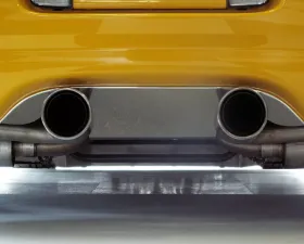 American Car Craft Exhaust Filler Panel Polished Borla Stinger Dual 4