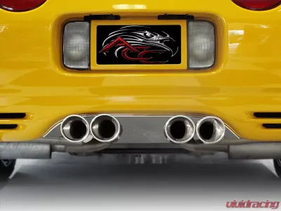 American Car Craft Exhaust Filler Panel Polished Corsa Pro Series Quad Tip Chevrolet Corvette 1997-2004 - ACC-032009