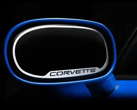American Car Craft Mirror Trim Side View Corvette Style 2pc GML Chevrolet Corvette 1997-2004