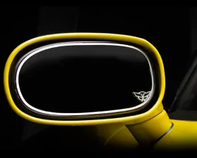 American Car Craft Mirror Trim Side View Crossed Flag Style 2pc GML Chevrolet Corvette 1997-2004
