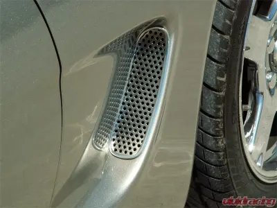 American Car Craft Vent Grilles Perforated Side Vent 2pc Chevrolet Corvette 1997-2004 - ACC-032015