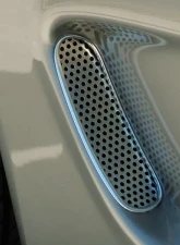 American Car Craft Vent Grilles Perforated Side Vent 2pc Chevrolet Corvette 1997-2004                                     - ACC-032015 - Image 2