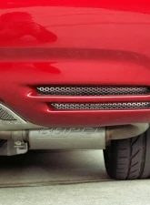 American Car Craft Vent Grilles Perforated Rear Bumper  2pc Chevrolet Corvette 1997-2004                                     - ACC-032016 - Image 3