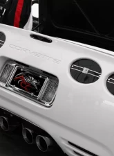 American Car Craft Tag Plate Laser Mesh Rear Chevrolet Corvette 1997-2004                                     - ACC-032026 - Image 3