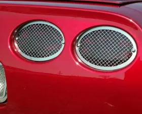 American Car Craft Taillight Grilles Laser Mesh 4pc Chevrolet Corvette 1997-2004