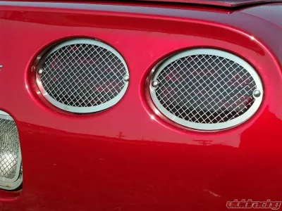 American Car Craft Taillight Grilles Laser Mesh 4pc Chevrolet Corvette 1997-2004 - ACC-032027