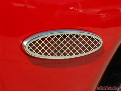 American Car Craft Side Marker Trim Laser Mesh Rear Side 2pc Chevrolet Corvette 1997-2004 - ACC-032031
