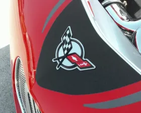 American Car Craft Emblem Inserts Polished 8pc Chevrolet Corvette 1997-2004