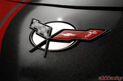 American Car Craft Emblem Inserts Polished 8pc Chevrolet Corvette 1997-2004 - ACC-032036