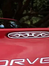 American Car Craft 5th Brake Light Grille Polished Flame Style Chevrolet Corvette 1997-2004                                     - ACC-032039 - Image 3