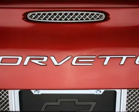 American Car Craft Rear Bumper Letters Polished Corvette GML Chevrolet Corvette 1997-2004