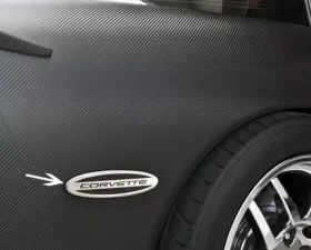 American Car Craft Side Marker Trim Satin Corvette GML Rear Side 2pc Chevrolet Corvette 1997-2004