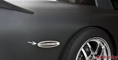 American Car Craft Side Marker Trim Satin Corvette GML Rear Side 2pc Chevrolet Corvette 1997-2004 - ACC-032052