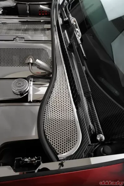 American Car Craft 2Pc Perforated Stainless Steel Wiper Cowl Cover Chevrolet Corvette C5 | Z06 1997-2004 - ACC-033013
