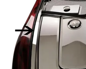 American Car Craft 4Pc Polished Inner Fender Liners w/Top Caps Chevrolet Corvette C5 | Z06 1997-2004