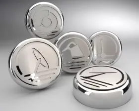 American Car Craft Executive Series 5Pc Factory Automatic Cap Cover Set Chevrolet Corvette C5 1997-2004