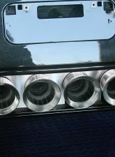 American Car Craft Brushed Stainless Exhaust Filler Panel Chevrolet Corvette C7 | Z06 | Z51 2014-2019                                     - ACC-052001 - Image 2