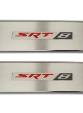 American Car Craft 2Pc Black Solid Stainless Steel Door Badge Plate w/SRT8 Inlay Dodge Challenger 2008-2014                                     - ACC-151023-SBLK - Image 2