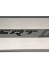 American Car Craft 2Pc Black Solid Stainless Steel Door Badge Plate w/SRT8 Inlay Dodge Challenger 2008-2014                                     - ACC-151023-SBLK - Image 2