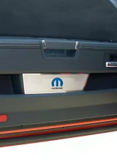 American Car Craft 2Pc Brushed Stainless Door Badge Plate w/Blue MOPAR Omega Inlay Dodge Challenger 2008-2014                                     - ACC-151030 - Image 2