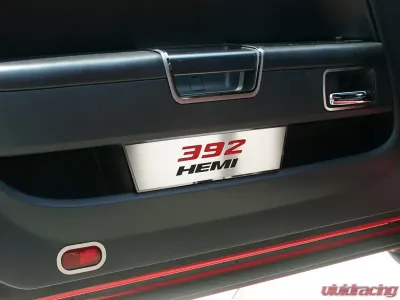 American Car Craft 2Pc Brushed Stainless Steel 392 HEMI Door Badge Dodge Challenger 2008-2014 - ACC-151034