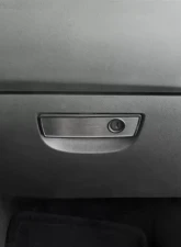 American Car Craft Polished Stainless Trim Carbon Fiber Glove Box Trim Dodge Challenger 5.7L | SRT8 2008-2014                                     - ACC-151044 - Image 3