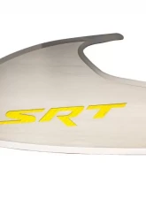 American Car Craft Yellow Solid Stainless Steel Door Badge w/SRT Inlay Dodge Challenger 2015-2023                                     - ACC-151055-SYLW - Image 2