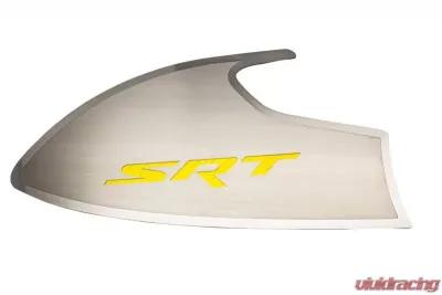 American Car Craft Yellow Solid Stainless Steel Door Badge w/SRT Inlay Dodge Challenger 2015-2023 - ACC-151055-SYLW