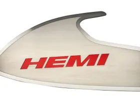 American Car Craft Black Carbon Fiber Stainless Steel Door Badge w/HEMI Inlay Dodge Challenger 2015-2023