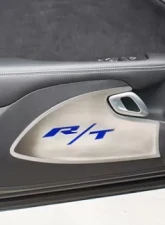 American Car Craft Black Carbon Fiber Stainless Steel Door Badge w/RT Inlay Dodge Challenger 2015-2023                                     - ACC-151058-BLK - Image 2