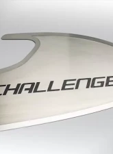 American Car Craft 2Pc Brushed Black Stainless Steel Door Badge w/Challenger Inlay Dodge Challenger 2015-2023                                     - ACC-151059-BBLK - Image 2