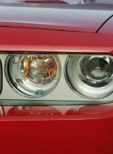 American Car Craft Brushed Stainless Steel Headlight Surrounds Dodge Challenger 5.7L | SRT8 2008-2014                                     - ACC-152001 - Image 2