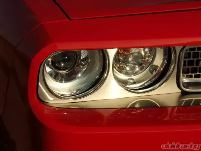 American Car Craft Brushed Stainless Steel Headlight Surrounds Dodge Challenger 5.7L | SRT8 2008-2014 - ACC-152001