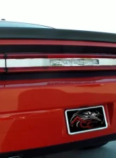 American Car Craft Brushed Stainless Steel Tail Light Insert Trim Plate Dodge Challenger 5.7L | SRT8 2008-2014                                     - ACC-152006 - Image 3