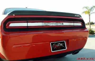 American Car Craft Brushed Stainless Steel Tail Light Insert Trim Plate Dodge Challenger 5.7L | SRT8 2008-2014 - ACC-152006
