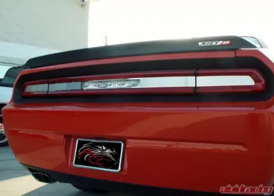 American Car Craft Brushed Stainless Steel Tail Light Insert Trim Plate Dodge Challenger 5.7L | SRT8 2008-2014 - ACC-152006