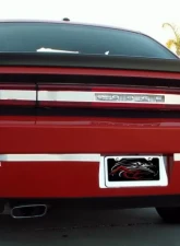 American Car Craft Brushed Stainless Steel Bumper Insert Trim Plate Dodge Challenger 5.7L | SRT8 2008-2014                                     - ACC-152008-B - Image 3