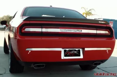 American Car Craft Brushed Stainless Steel Bumper Insert Trim Plate Dodge Challenger 5.7L | SRT8 2008-2014 - ACC-152008-B
