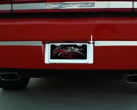 American Car Craft Polished Stainless Steel Tag Back Plate Dodge Challenger 5.7L | SRT8 2008-2014